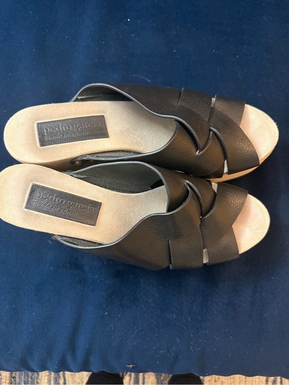 Pedro Garcia Black Leather Women’s Mules - Picture 3 of 8